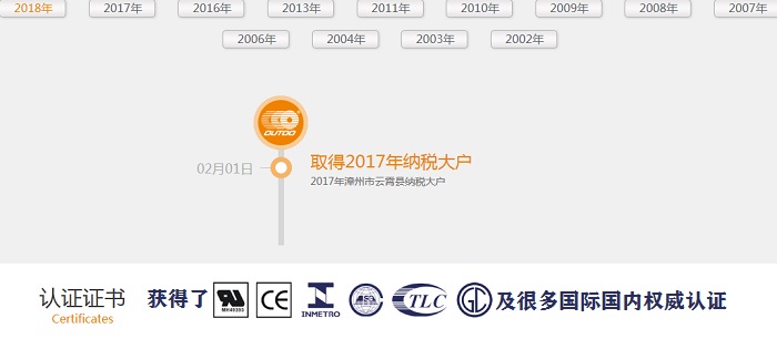 漳州市華威電源科技有限公司2018年取得2017年度納稅大戶榮譽稱號